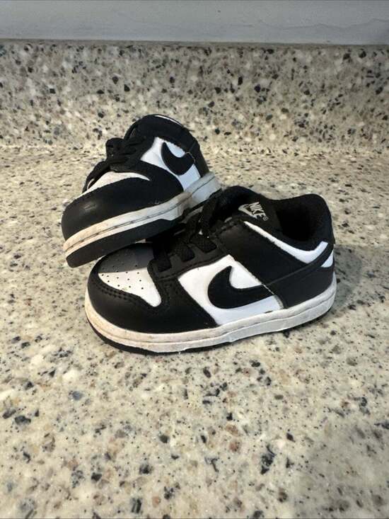 Nike Other - Nike Baby Toddler Black/White Dunk Low Sneaker Shoes, CW1589-100 (TD) Size 5C